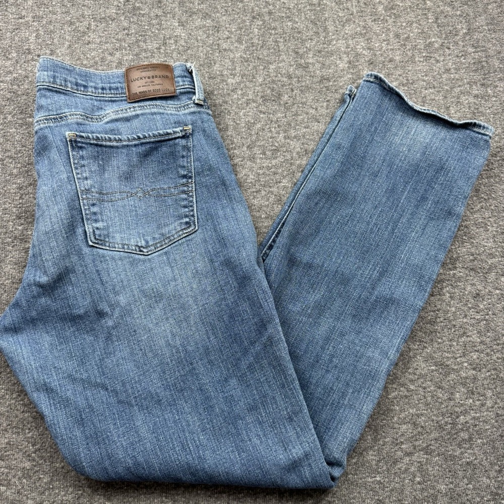 Lucky Brand Women's Size 14/32R Sweet Mid Rise Straight Medium Wash Denim Jeans